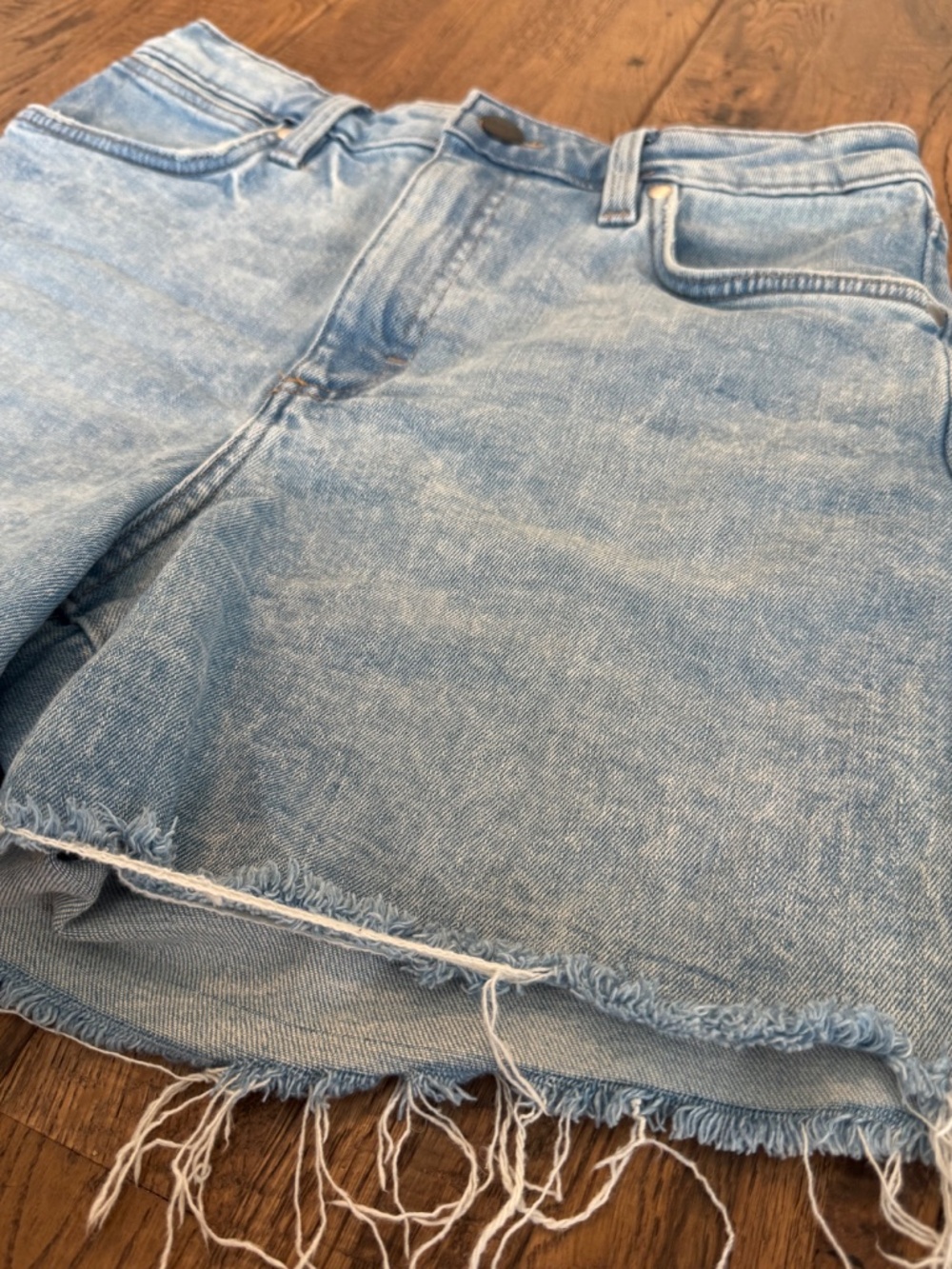 Wrangler X Hot Wheels Denim Jean Shorts Flame Pocket Women's SIze 30 - Picture 2 of 9